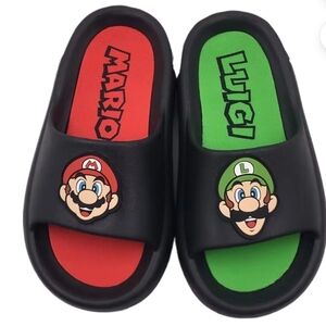 Nintendo Super Mario Big Boys Comfort Slide Sandal Size 5